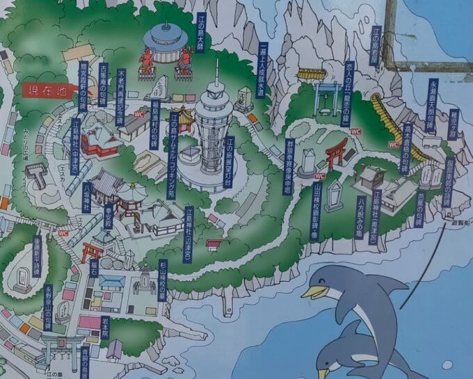 江ノ島主要マップ